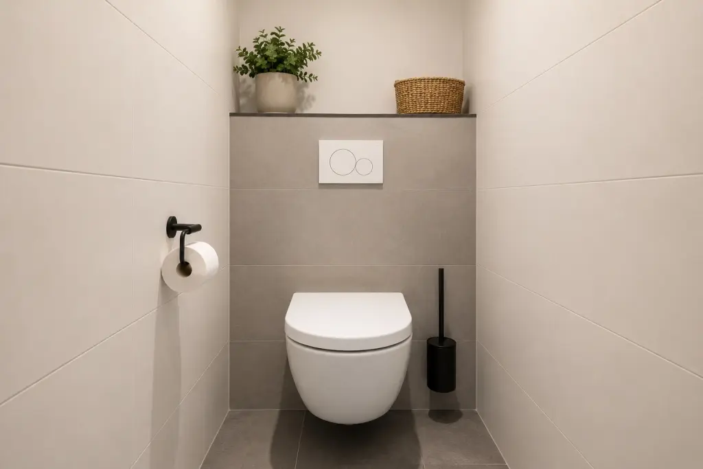 Hangend toilet geplaatst door Bek bv